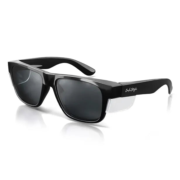 SafeStyle Fusions Black Frame Tinted Lens UV400 Safety Glasses