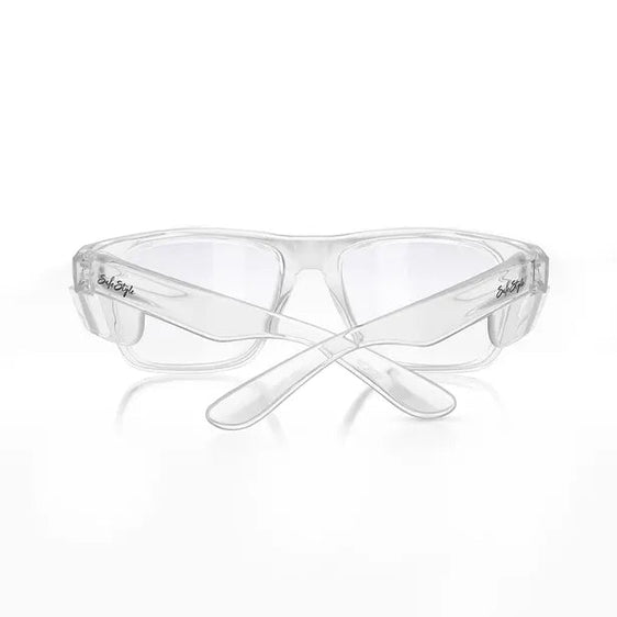 SafeStyle Fusions Clear Frame Clear Lens UV400 Safety Glasses