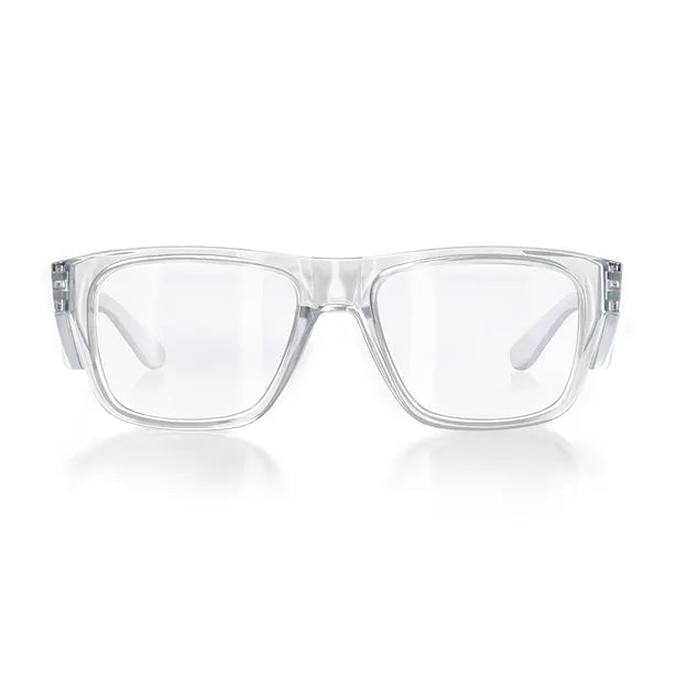 SafeStyle Fusions Clear Frame Clear Lens UV400 Safety Glasses