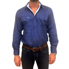 Antola Brady Half Button Shirt [Siz:S]