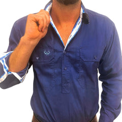 Antola Brady Half Button Shirt [Siz:S]