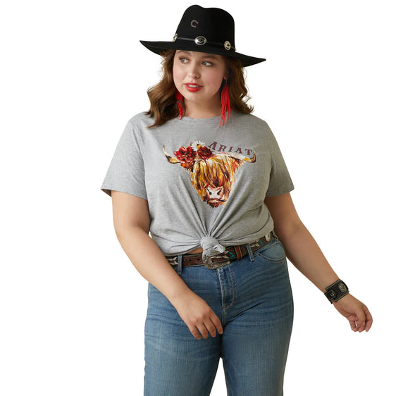 Ariat Real Highlander Rose SS Tee