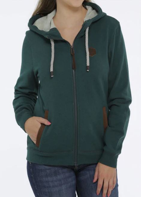 Cinch Women's Hoodie [Col:Heather Green Siz:XS]
