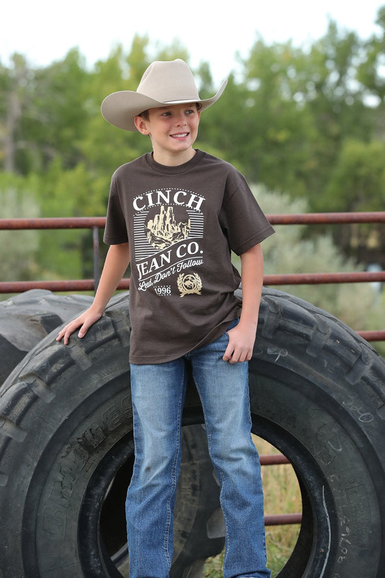 Cinch Boys Jean Co Tee - MTT7670119 [Siz:6-8]