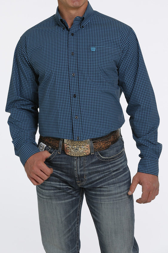 Cinch Mens Plaid Button Down Shirt - MTW1105439 [Siz:S]