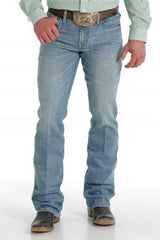 Cinch Mens Slim Fit Ian Jeans - Medium Stonewash [Siz:29/34]