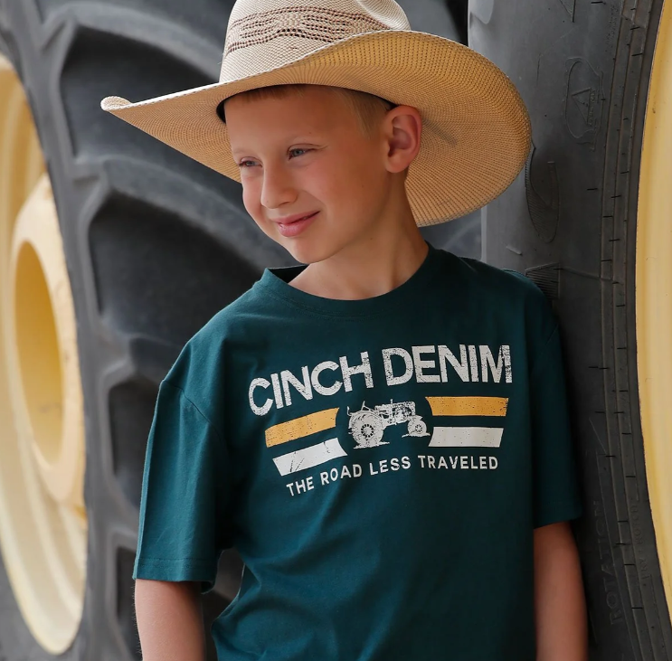 Cinch Boys Logo Tee - Dark Teal [Siz:2T]