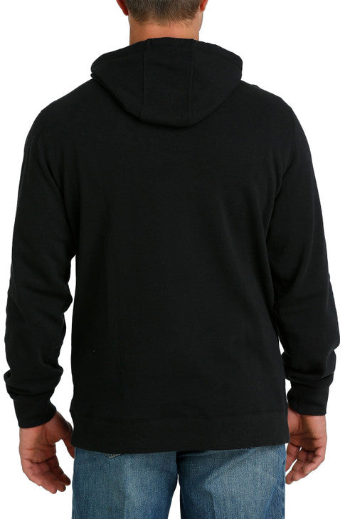 Cinch Mens Fleece Pullover Hoodie - Black [Siz:S]