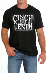 Cinch Mens T-Shirt Logo Black [Siz:S]