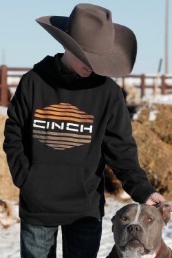 Cinch Boy's Hoodie - Black [Siz:S/6-8]