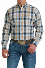 Cinch Men's Blue Plaid Arena Shirt [Siz:S]