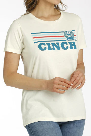 Cinch Womens T-Shirt - Cream [Siz:S]