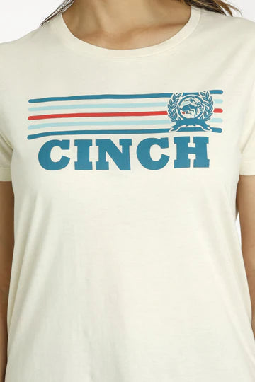 Cinch Womens T-Shirt - Cream [Siz:M]