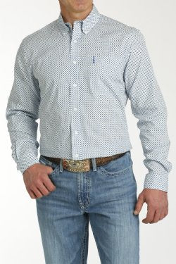 Cinch Men's Modern Fit Button Down Shirt - Light Blue [Siz:M]