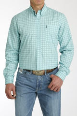 Cinch Men's Modern Fit Button-Down Shirt - Blue [Siz:XS]