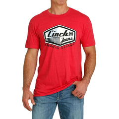 Cinch Mens Red Graphic Tee [Siz:S]