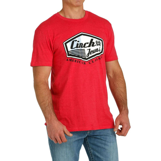 Cinch Mens Red Graphic Tee [Siz:S]