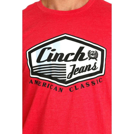 Cinch Mens Red Graphic Tee [Siz:M]