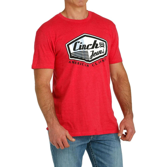 Cinch Mens Red Graphic Tee [Siz:L]