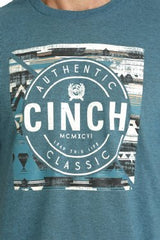 Cinch Mens Authentic Tee - Teal [Siz:M]