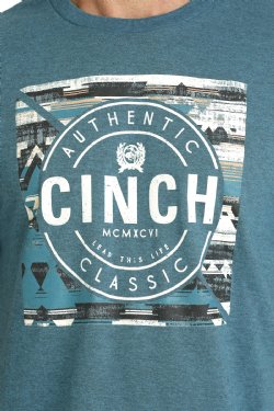 Cinch Mens Authentic Tee - Teal [Siz:M]