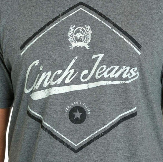 Cinch Mens Jeans Tee - Grey [Siz:S]