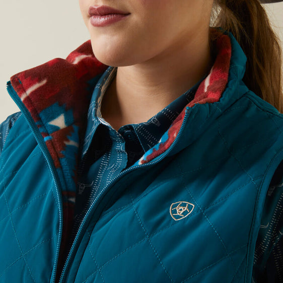 Ariat Dilon Reversible Insulated Vest - Deep Lagoon [Siz:S]