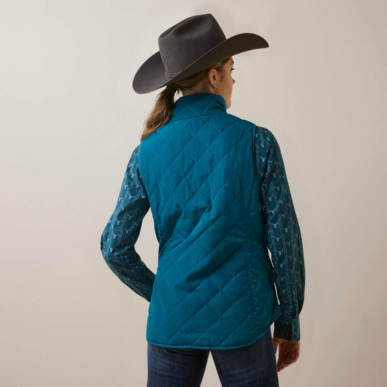 Ariat Dilon Reversible Insulated Vest - Deep Lagoon [Siz:M]