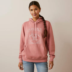 Ariat Women's Fading Lines Hoodie - Dusty Rose [Siz:S]