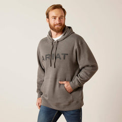 Ariat Men's Logo Hoodie - Grey Heather [Siz:S]