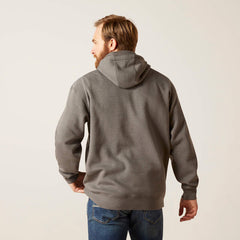 Ariat Men's Logo Hoodie - Grey Heather [Siz:M]