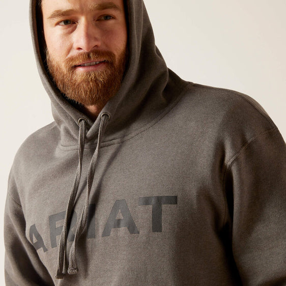Ariat Men's Logo Hoodie - Grey Heather [Siz:L]