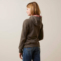 Ariat Girls Thunderbird Hoodie - Banyan Bark [Siz:M]