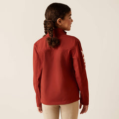 Ariat Youth New Team Softshell Jacket - Fired Brick [Siz:M]