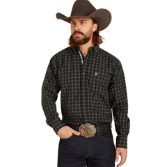 Ariat Pro Series Nash Classic Fit Long Sleeve Shirt - Black [Siz:s]