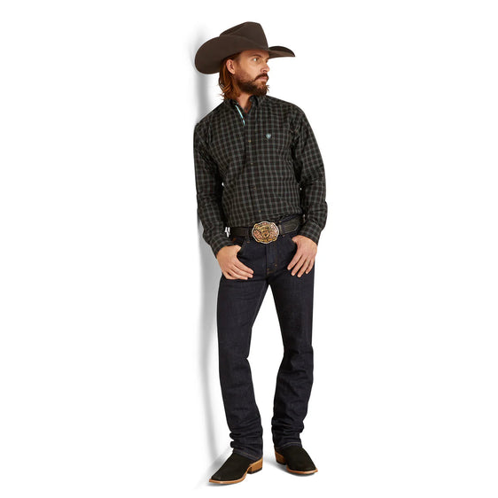 Ariat Pro Series Nash Classic Fit Long Sleeve Shirt - Black [Siz:l]