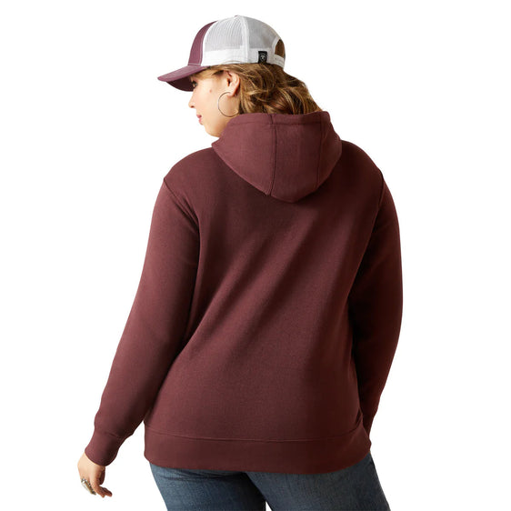 Ariat Womens Stories Hoodie - Clover Brown [Siz:S]