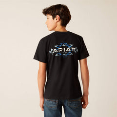 Ariat Boys SW Cacti SS T-Shirt - Black [Siz:S]