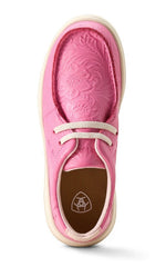 Ariat Youth Hilo Shoes [Col:Hot Pink Floral Emboss Siz:4]
