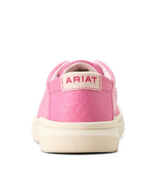 Ariat Youth Hilo Shoes [Col:Hot Pink Floral Emboss Siz:4]