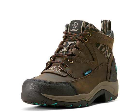 Ariat Womens Terrain H20 - Chocolate/Camo Leopard Print [Siz:7]