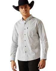 Ariat Mens Maxwell Modern Fit Long Sleeve Shirt - Blue [Siz:S]