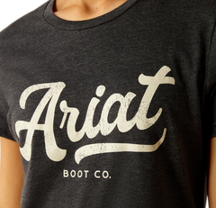 Ariat Womens Boot Scrip T-Shirt - Charcoal Heather [Siz:S]