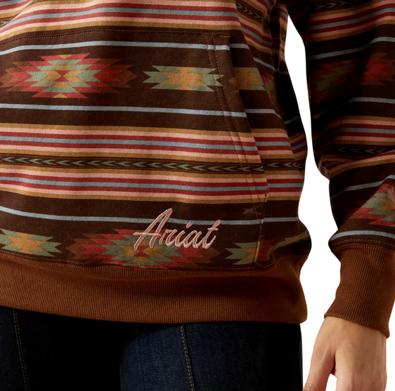 Ariat Womens Skyline Hoodie - Soft Silt Serape Print [Siz:S]
