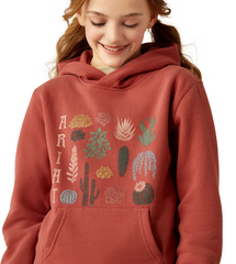 Ariat Girls Southwest Collections Hoodie - Marsala [Siz:XS]