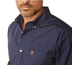 Ariat Men's Orrell Classic Fit Long Sleeve Shirt - Dark Blue [Siz:S]