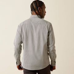Ariat Mens Meyer Modern Fit Long Sleeve Shirt - White [Siz:S]