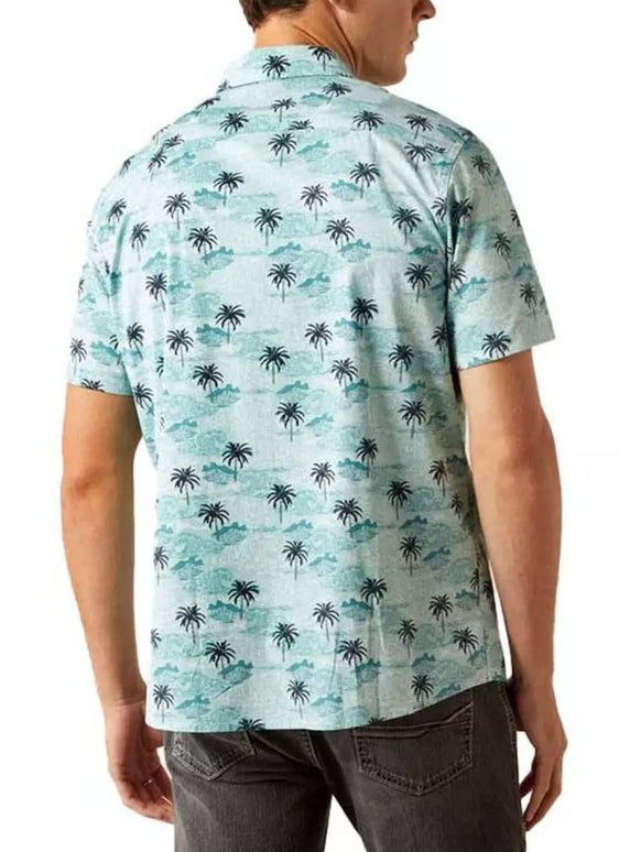 Ariat Mens Maverick Modern Short Sleeve Shirt - Turquoise [Siz:S]