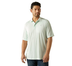 Ariat Mens Tek Short Sleeve Polo - Soothing Sea [Siz:M]