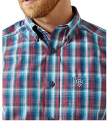 Ariat Mens Pro Series Smith Long Sleeve Shirt - Navy [Siz:S]